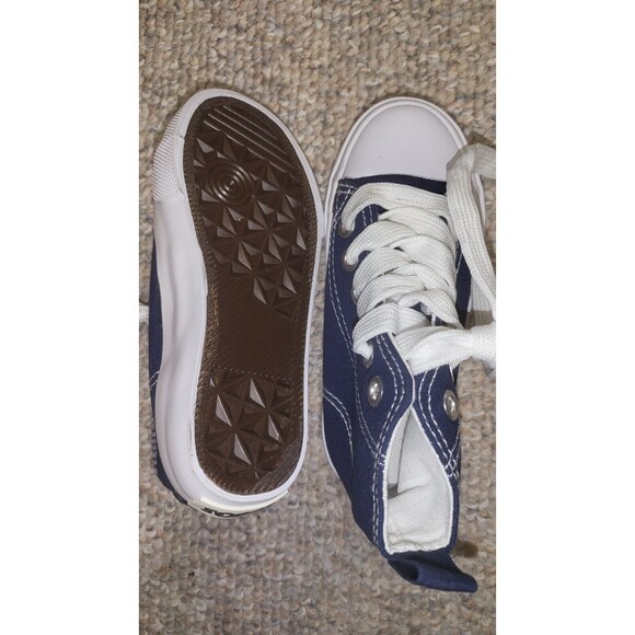 ZOOGS Childrens High-Top Canvas Sneakers -Blue - Children’s Size 9 - Picture 4 of 4